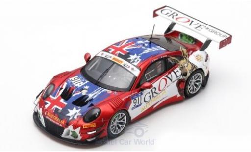Modelauto Porsche 911 GT3 R No.911 Herberth Motorsport FIA GT Nations Cup Bahrain 2018 Team Australia S.Grove/B.Grove 1/43 Spark