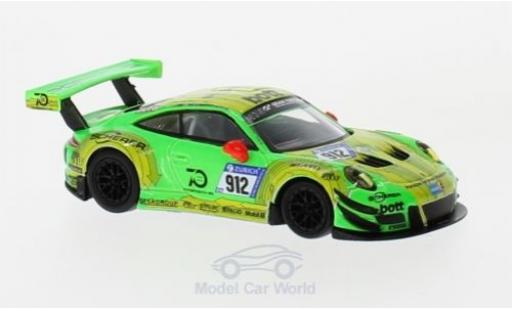 Modelauto Porsche 911 GT3 R No.912 Manthey Racing 24h N&Atilde;&frac14;rburgring 2018 .Lietz/P.Pilet/F.Makowiecki/N.Tandy 1/18 Spark