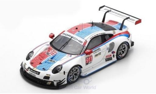 Modelauto Porsche 911 RSR (991) No.911 GT Team 12h Sebring 2019 P.Pilet/N.Tandy/F.Makowiecki 1/43 Spark