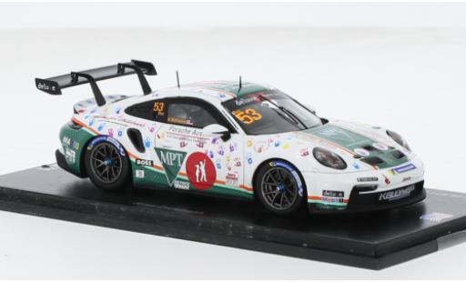 Modelauto Porsche 911 GT3 Cup No.53 Deluxe Super Cup North America 2023 1/43 Spark