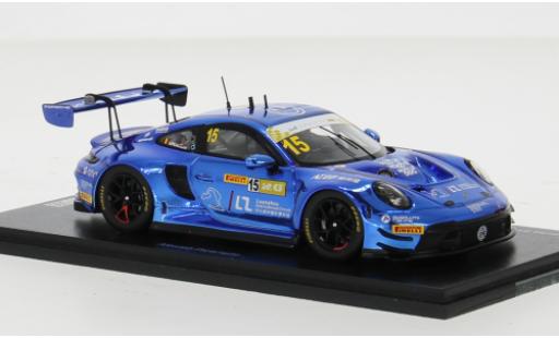 Modelauto Porsche 911 GT3 R No.15 Luanzhou International Circuit Fia GT World Cup Macau 2023 1/43 Spark