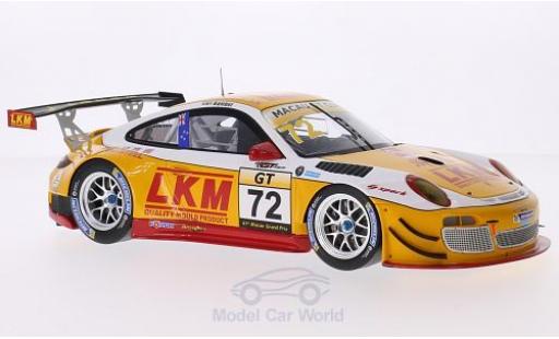 Modelauto Porsche 911 GT3 R (997) No.72 LKM GT Asia Macau GT Cup 2014 E.Bamber 1/18 Spark