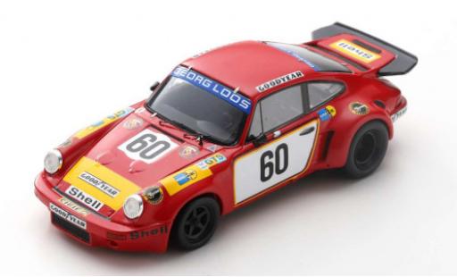 Modelauto Porsche 911 RSR Carrera 3.0 No.60 Georg Loos 24h Le Mans 1975 T.Hezemans/M.Schurti 1/43 Spark