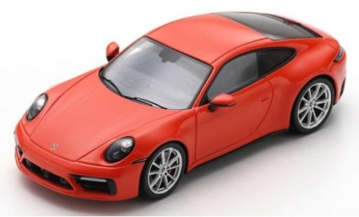 Modelauto Porsche 911 S Carrera rood 2019 1/43 Spark