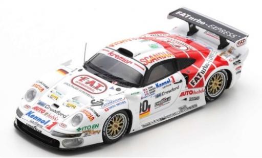 Modelauto Porsche 911 Turbo GT1 No.30 Kremer Racing FATurbo-Express 24h Le Mans 1997 B.Gachot/A.Evans/C.Bouchut 1/43 Spark