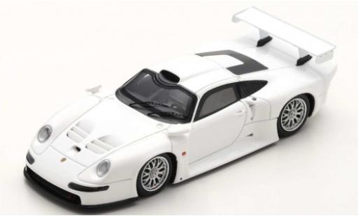 Modelauto Porsche 911 GT1 wit 1996 Street Version 1/43 Spark