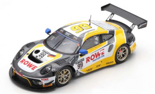 Modelauto Porsche 911 GT3 R (991) No.99 Rowe Racing ROWE 24h Spa 2020 K.Bachler/D.Werner/J.Andlauer 1/43 Spark