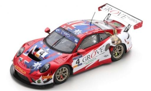 Modelauto Porsche 911 GT3 R No.4 Team Australia Grove FIA Motorsport Games GT Cup Vallelunga 2019 S.Grove/B.Grove 1/43 Spark