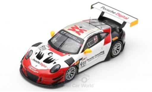 Modelauto Porsche 911 GT3 R No.911 Wright Motorsport 8h Kalifornien 2018 . Dumas/F.Makowiecki/D.Werner 1/43 Spark