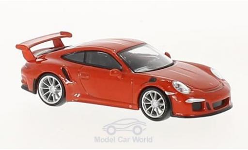 Modelauto Porsche 911 GT3 RS oranje 2016 1/64 Spark
