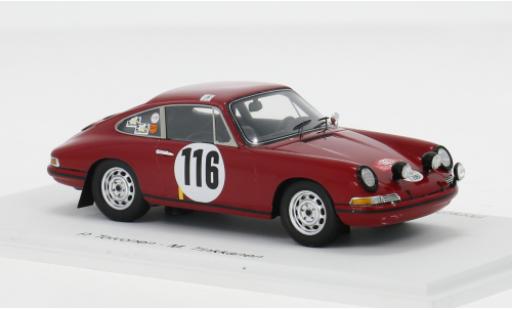 Modelauto Porsche 911 R T/R Rally Monte Carlo 1968 #116 1/43 Spark