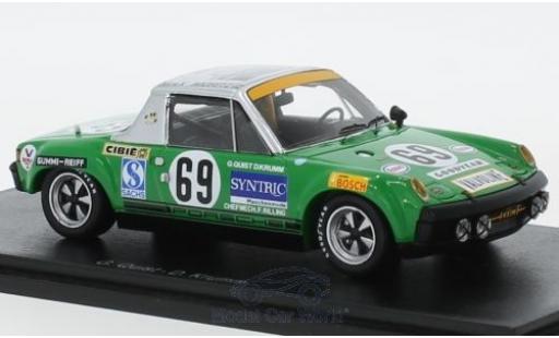 Modelauto Porsche 914/6 GT /6 No.69 24h Le Mans 1971 G.Quist/D.Krumm 1/43 Spark