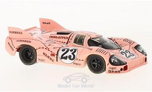 Modelauto Porsche 917 1971 /20 No.23 roze Pig 24h Le Mans R.Joest/W.Kauhsen 1/43 Spark