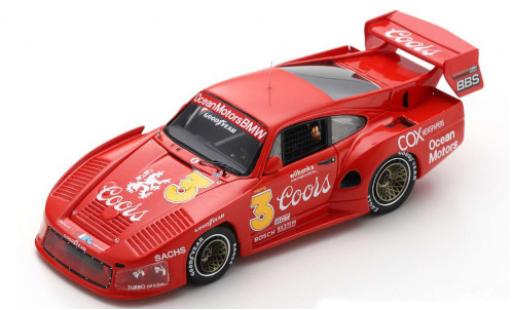 Modelauto Porsche 935 1980 M16 No.3 Ocean Motors Coors Portland J.Busby 1/43 Spark