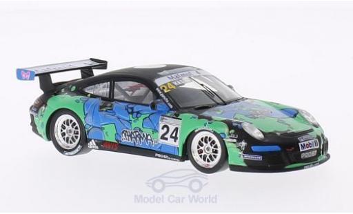 Modelauto Porsche 911 GT3 CUP No.24 Carrera 2010 H.Hassid 1/43 Spark