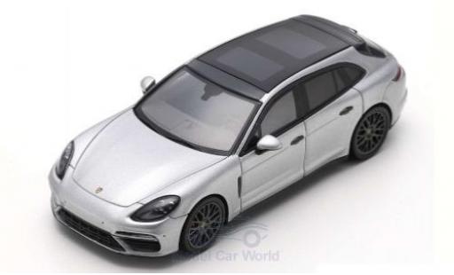 Modelauto Porsche Panamera Sport Turismo Turbo grijs 2018 1/43 Spark