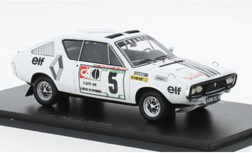 Modelauto Renault 17 Base No.5 Rally WM Rally Bandama 1973 1/43 Spark