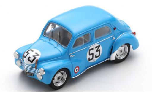 Modelauto Renault 4CV 1063 () No.53 24h Le Mans 1952 Y.Lesur/A.Briat 1/43 Spark