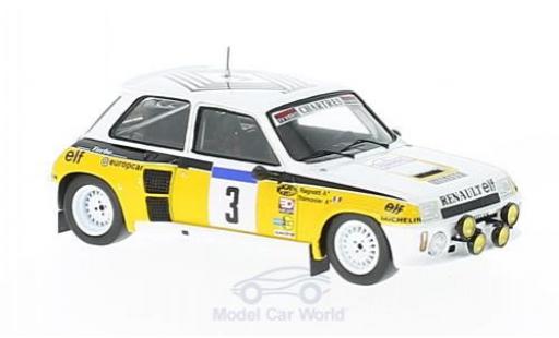 Modelauto Renault 5 Rallye GT Turbo No.3 Tour de France Auto 1984 J.Ragnotti/G.Thimonier 1/43 Spark