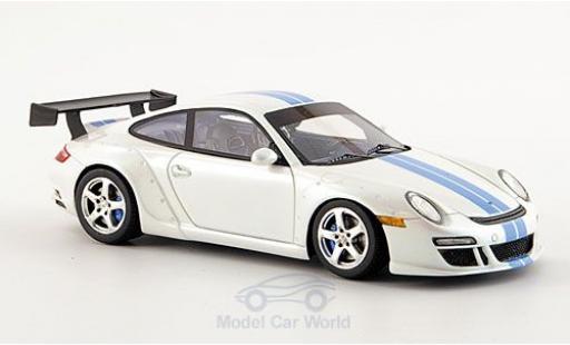 Modelauto RUF RGT Base metallic wit/blauw 2007 1/43 Spark