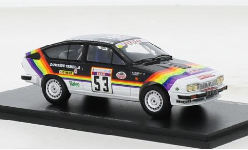 Modelauto Alfa Romeo Alfetta gtv6 V6 No.53 Rally WM Tour de Corse 1982 1/43 Spark