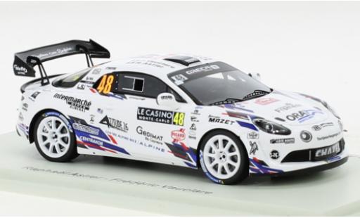 Modelauto Alpine A110 rgt Rally No.48 Rally WM Rally Monte Carlo 2022 1/43 Spark