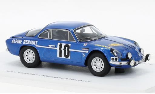 Modelauto Alpine A110 rallye Renault No.10 Rally des Routes du Nord 1969 1/43 Spark