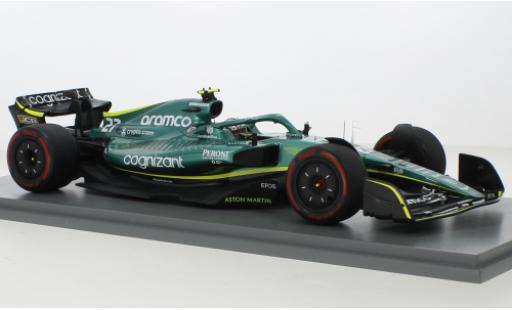 Modelauto Aston Martin AMR22 f1 2 No.27 Aramco Cognizant Team Cognizant formule 1 GP Bahrain 2022 1/43 Spark