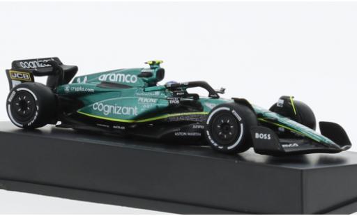 Modelauto Aston Martin AMR23 f1 3 No.14 Aramco Cognizant Team Cognizant formule 1 2023 1/64 Spark