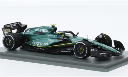 Modelauto Aston Martin AMR23 f1 3 No.14 Aramco Cognizant Team Cognizant formule 1 GP Bahrain 2023 1/43 Spark