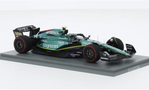Modelauto Aston Martin AMR23 f1 3 No.14 Aramco Cognizant Team Cognizant formule 1 GP Grande-Bretagne 2023 1/43 Spark
