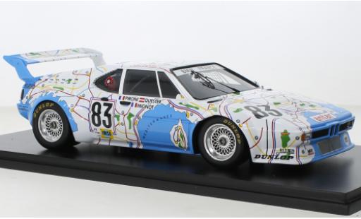 Modelauto Bmw M1 1980 No.83 24h Le Mans 1/18 Spark