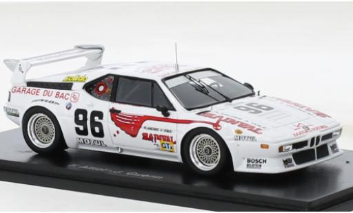 Modelauto Bmw M1 1980 No.96 24h Le Mans 1/43 Spark