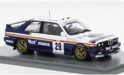 Modelauto Bmw M3 rallye (E30) No.29 Rothmans Rally WM Tour de Corse 1991 1/43 Spark