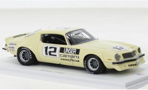 Modelauto Chevrolet Camaro IROC beige No.12 Daytona 1975 1/43 Spark