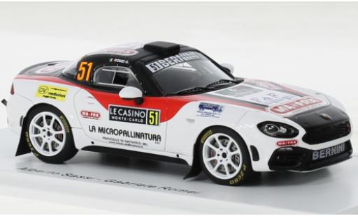 Modelauto Fiat 124 Rally RGT No.51 WM Monte Carlo 2022 1/43 Spark