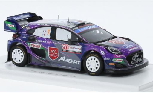 Modelauto Ford Puma Rally1 No.7 M-Sport World Rally Team Rally WM Rally Sardinien 2022 1/43 Spark