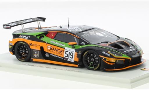Modelauto Lamborghini Huracan GT3 Evo No.519 Oranje 1 FFF Racing Team 24h Spa 2019 1/43 Spark