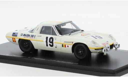 Modelauto Mazda Cosmo Base Sport 110S RHD No.19 Marathon de la Route 1968 1/43 Spark