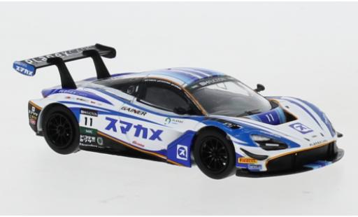 Modelauto McLaren 720 GT3 S No.11 Planex Smacam Racing 10H Suzuka 2019 1/64 Spark
