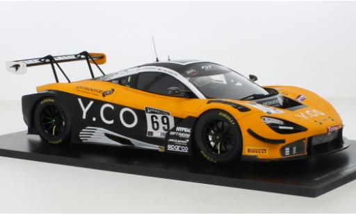 Modelauto McLaren 720 GT3 S No.69 Optimum Motorsport 24h Spa 2020 1/43 Spark