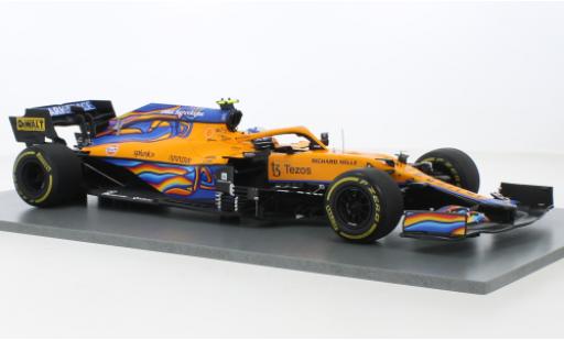 Modelauto McLaren F1 MCL35M No.4 Team formule 1 GP Abu Dhabi 2021 1/43 Spark