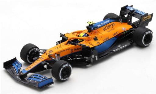 Modelauto McLaren F1 MCL35M No.4 Team formule 1 GP Italien 2021 1/43 Spark