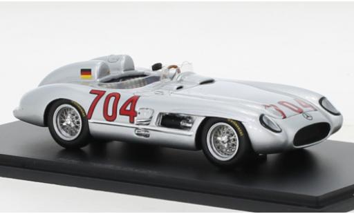 Modelauto Mercedes 300 Base SLR No.704 Mille Miglia 1955 1/43 Spark
