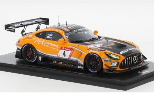 Modelauto Mercedes AMG GT GT3 3 No.4 AMG Team HRT 24h N&Atilde;&frac14;rburgring 2020 1/43 Spark