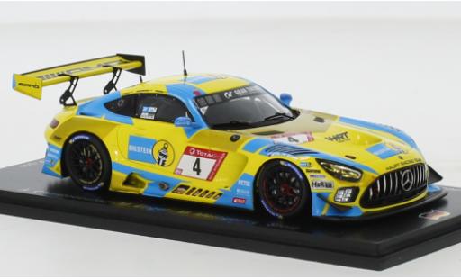 Modelauto Mercedes AMG GT GT3 3 No.4 AMG Team HRT Bilstein 24h Nuerburgring 2021 1/43 Spark
