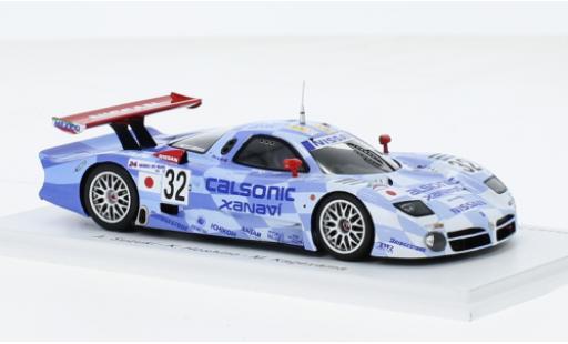 Modelauto Nissan R390 Le Mans GT1 RHD No.32 Motorsports Calsonic Xanavi 24h 1998 1/43 Spark