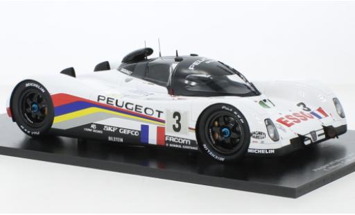 Modelauto Peugeot 905 Le Mans No.3 Esso 24h 1993 1/18 Spark