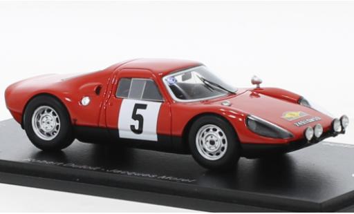Modelauto Porsche 904 1967 GTS No.5 Rally - Routes du Nord 1/43 Spark