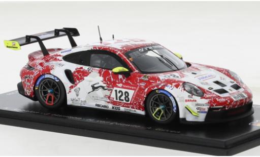 Modelauto Porsche 911 GT3 Cup No.128 Frikadelli Racing Team 24h N&Atilde;&frac14;rburgring 2022 1/43 Spark